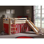 Voir la diapositive 2 : Paris Prix Lit Enfant Avec Toboggan  Pino Cirque  90x200cm Naturel
