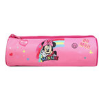 Bagtrotter BAGTROTTER Trousse scolaire ronde Disney Minnie Rose Arc en ciel
