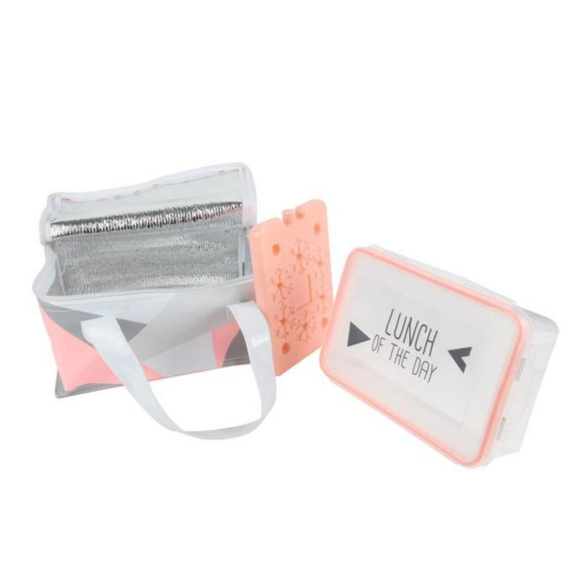 Paris Prix Lunch Bag 3 Pièces  Scandinave  27cm Gris