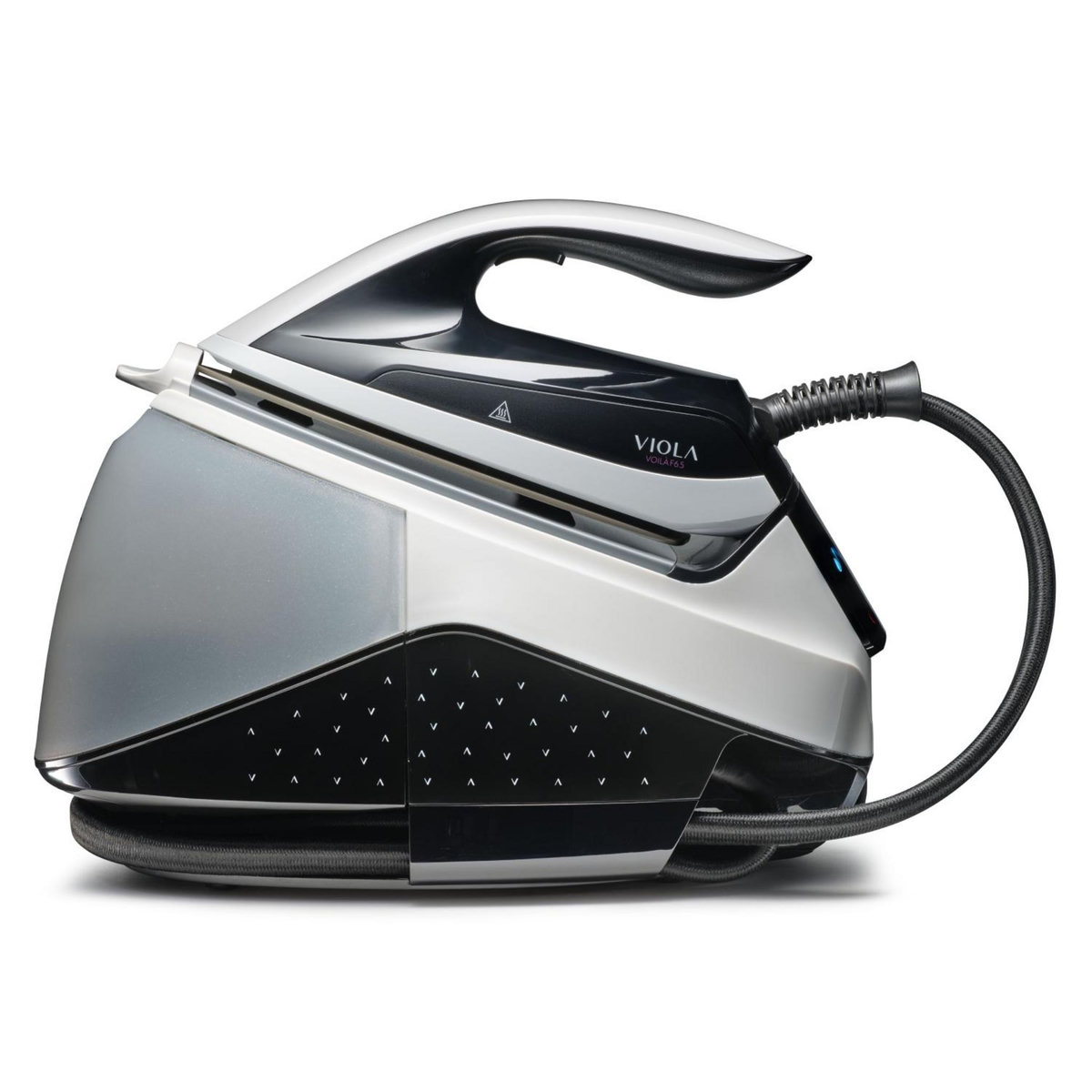 VIOLA Voilà F.6.5 Centrale Vapeur, Pression de 6,5 bars, Écran Tactile, Débit Vapeur 400g, Repassage Facile avec Système sans réglage, Legere et Puissante, Défroissage Vertical, Réservoir Amovible de 1,7L