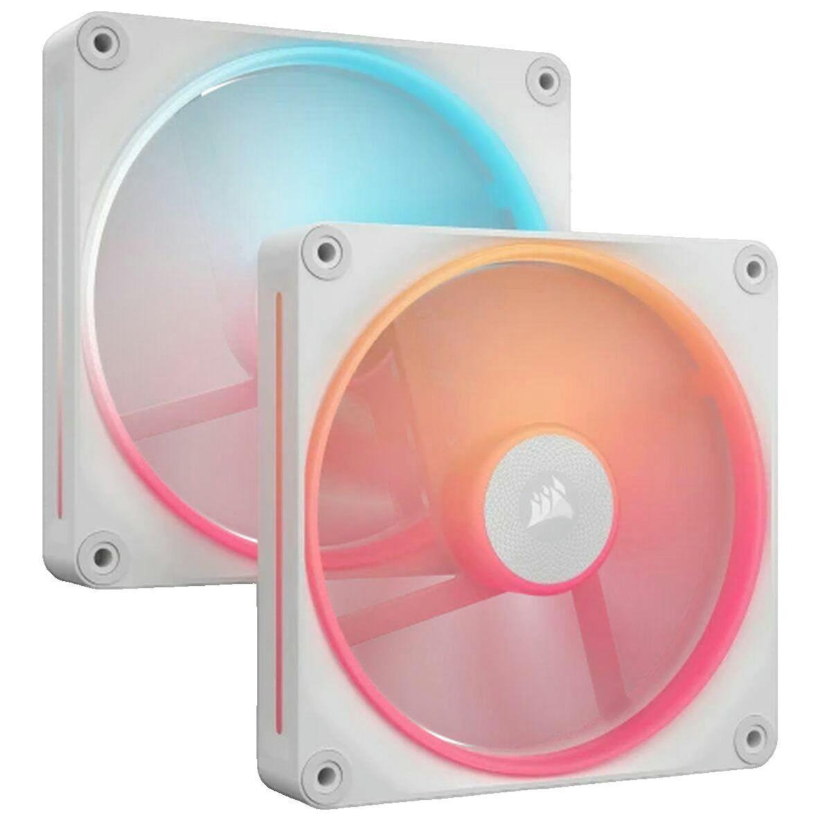 Corsair Ventilateur CORSAIR iCUE Link LX140-R RGB - 140 mm - blanc - Pack de 2