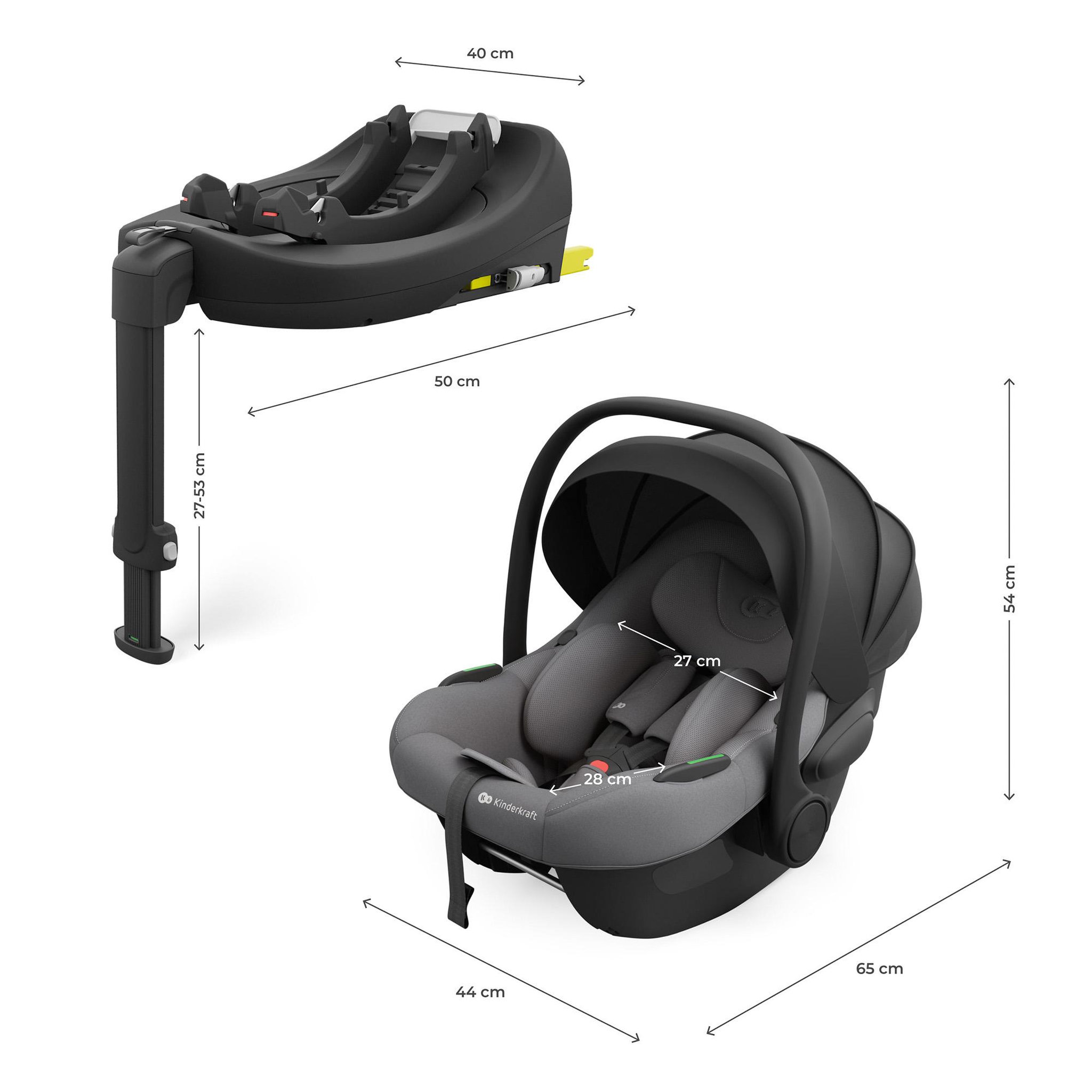 Voir la diapositive 6 : KINDERKRAFT Siège auto isofix bébé rotatif léger