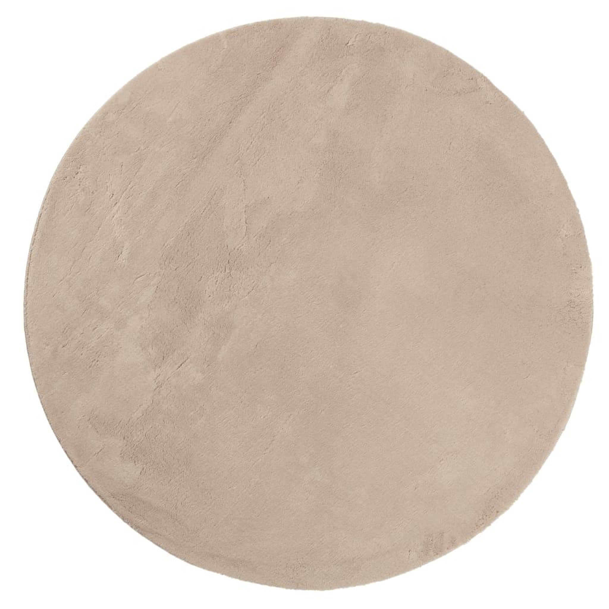 Voir la diapositive 2 : VIDAXL Tapis HUARTE a poils courts doux et lavable sable Ø 80 cm