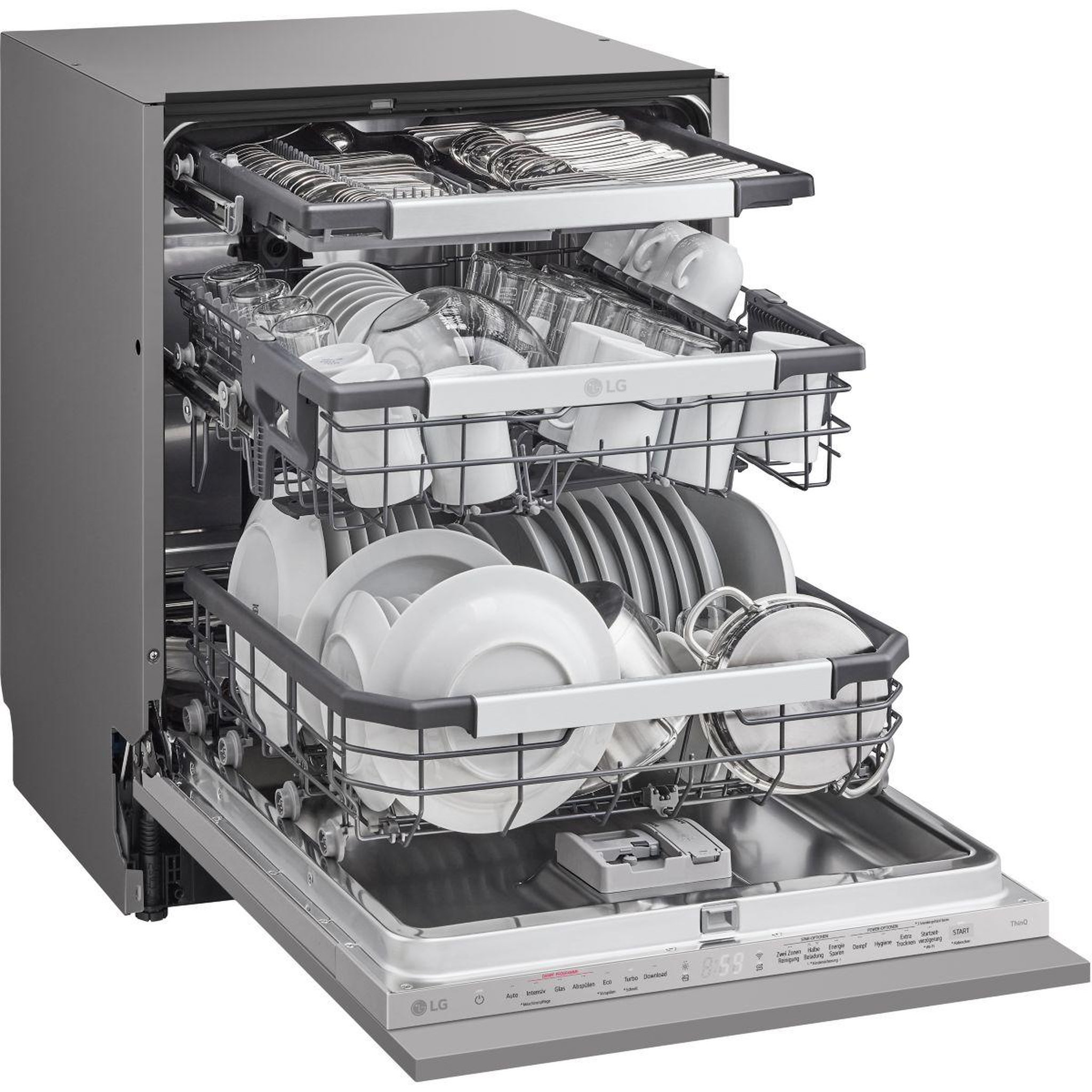 Voir la diapositive 3 : LG Lave vaisselle encastrable db476txs truesteam