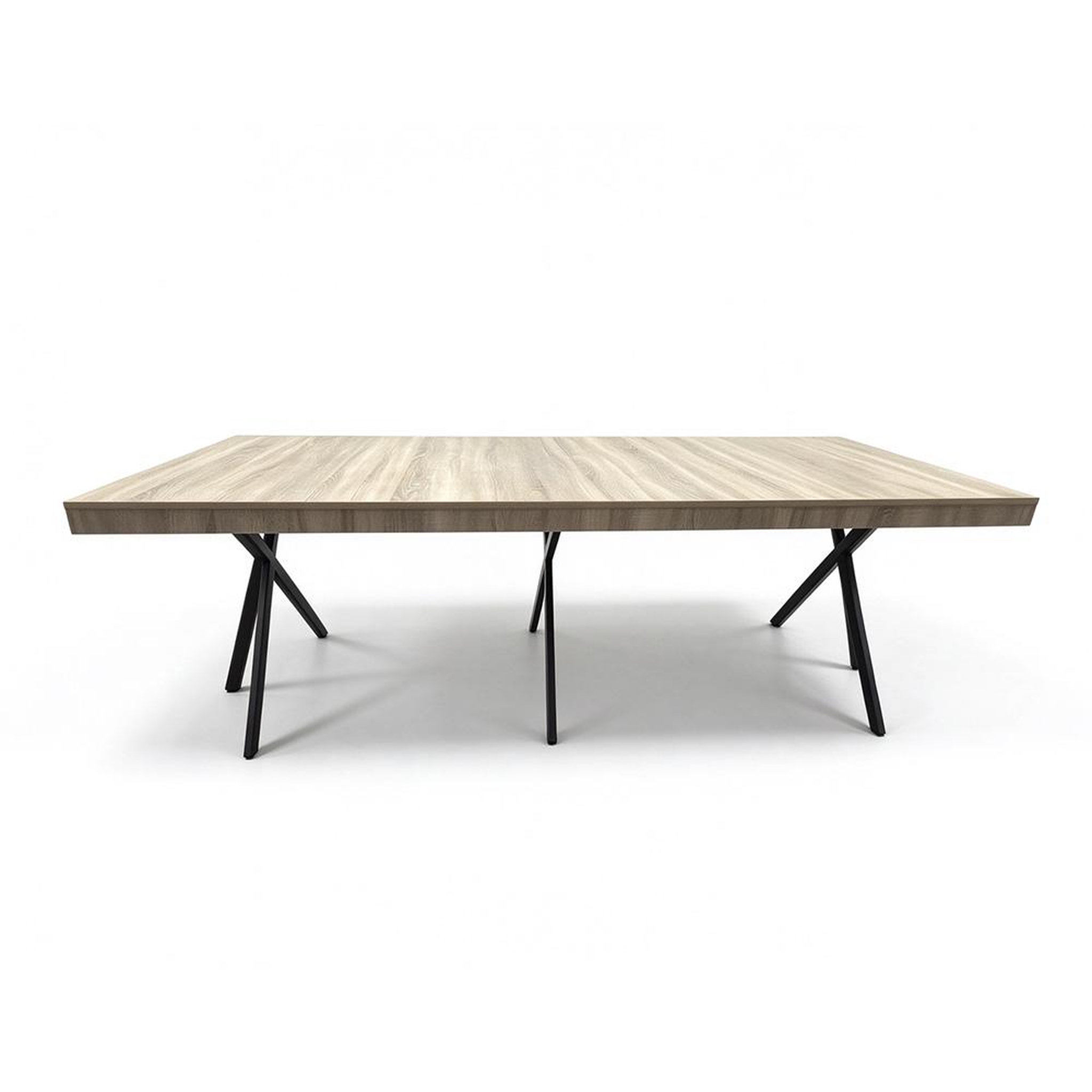 CONCEPT USINE Table extensible 8-10 personnes effet bois 235cm BRIA