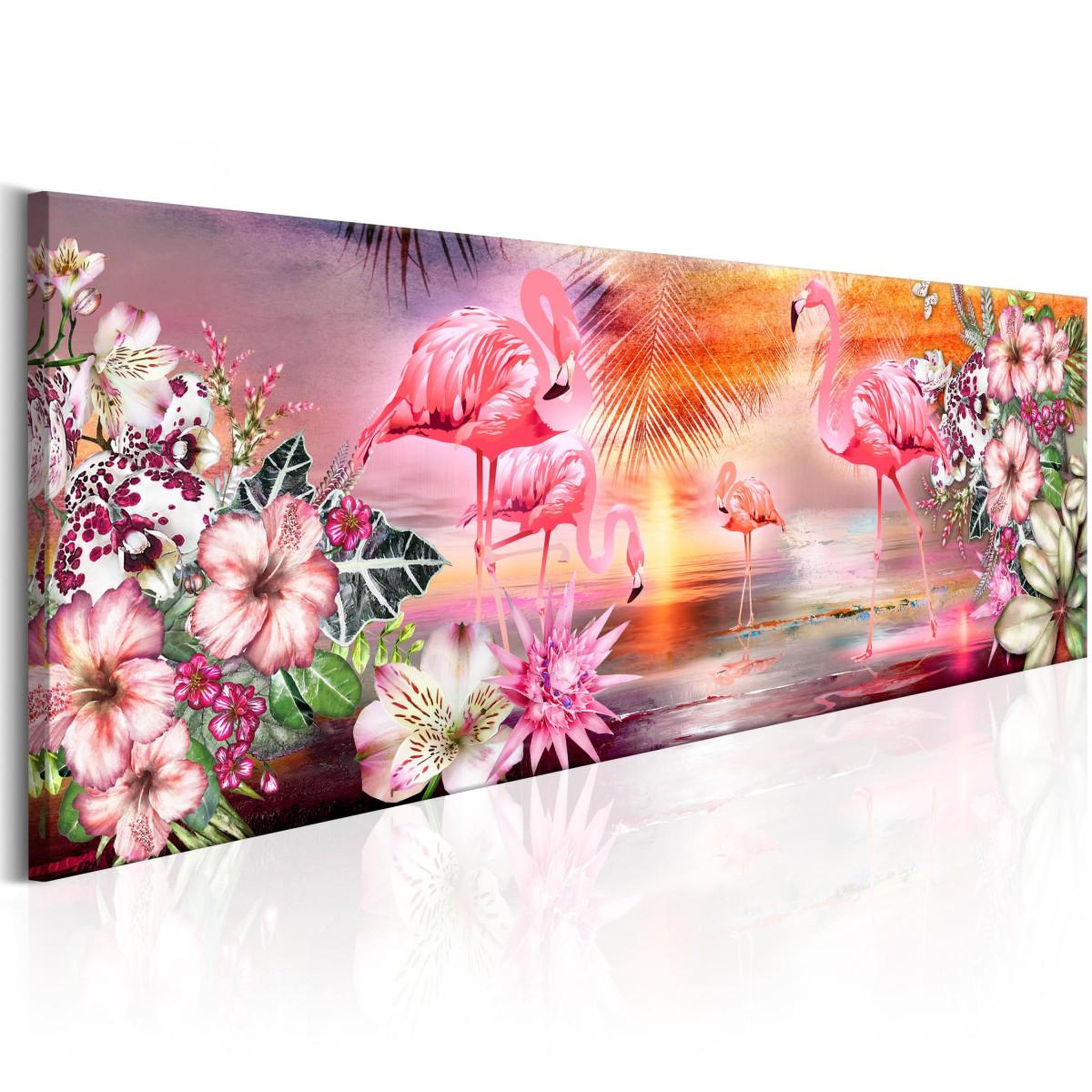 Voir la diapositive 1 : Paris Prix Tableau imprimé  flamingoes land