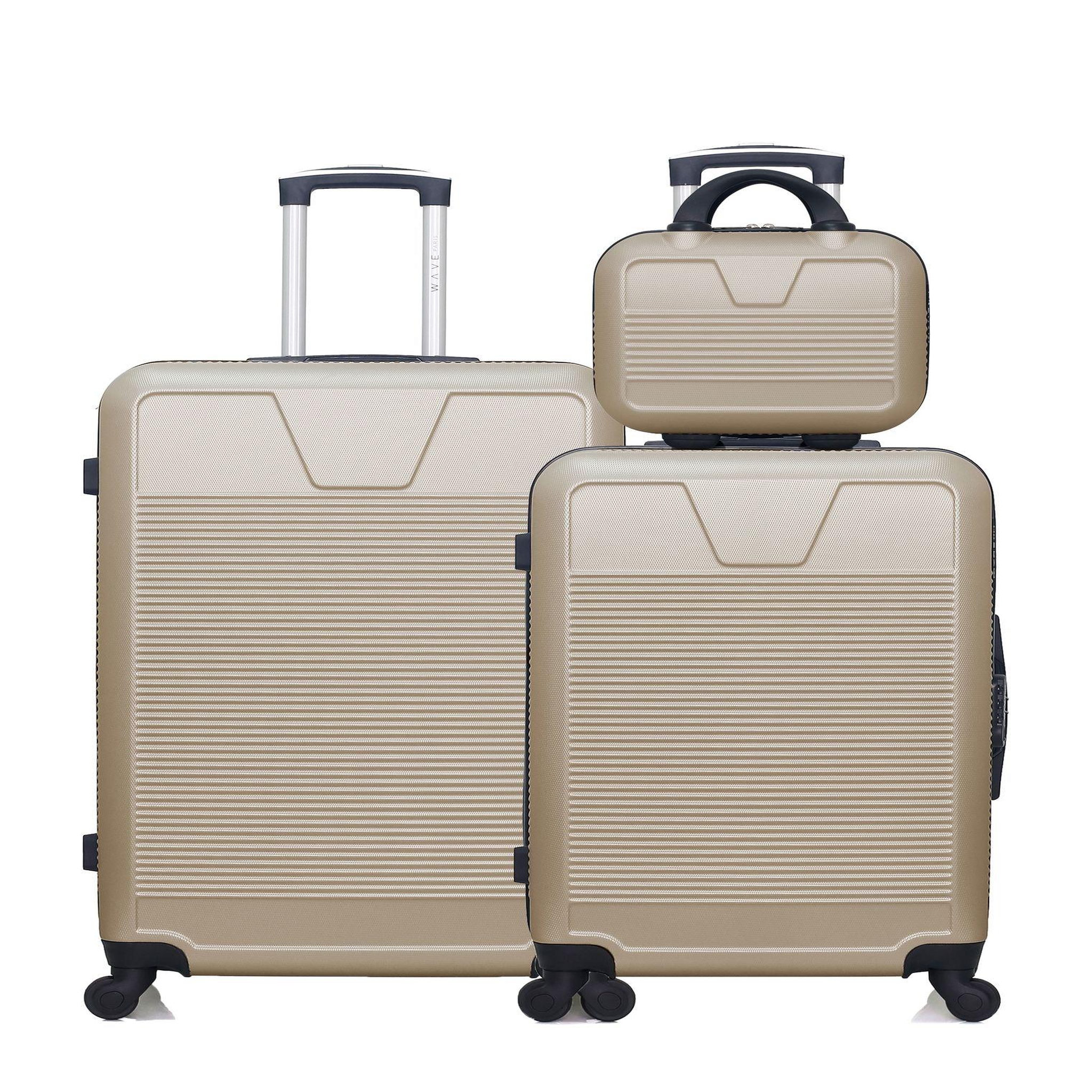 WAVE PARIS Wave paris - lot de 3 - valise grand format, valise weekend et vanity selenga