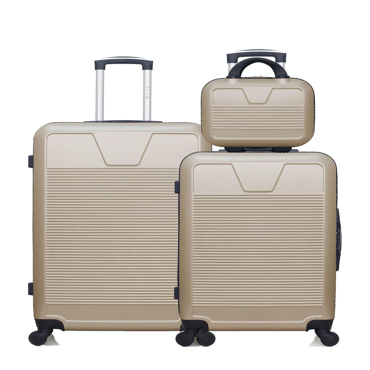 WAVE PARIS WAVE PARIS - Lot de 3 - Valise grand format, valise weekend et vanity SELENGA