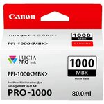 Canon Cartouche d'encre Canon PFI-1000MBK Noir Mat Original