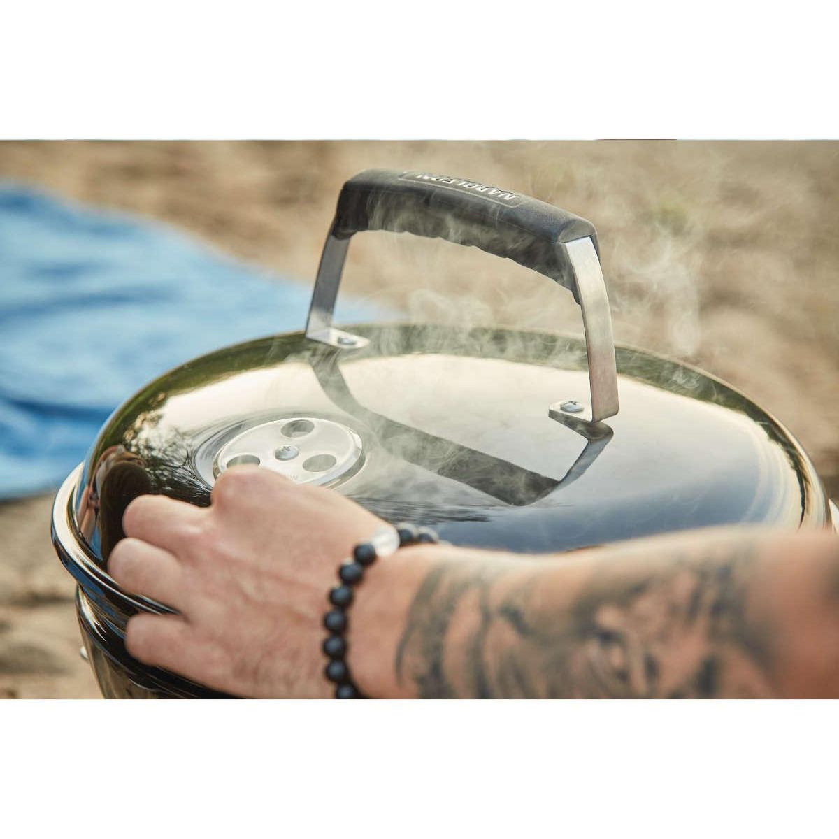 NAPOLEON Barbecue charbon Kettle Premium nomade noir à poser 37 cm