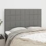 Voir la diapositive 1 : VIDAXL Tetes de lit 4 pcs Gris fonce 72x5x78/88 cm Tissu