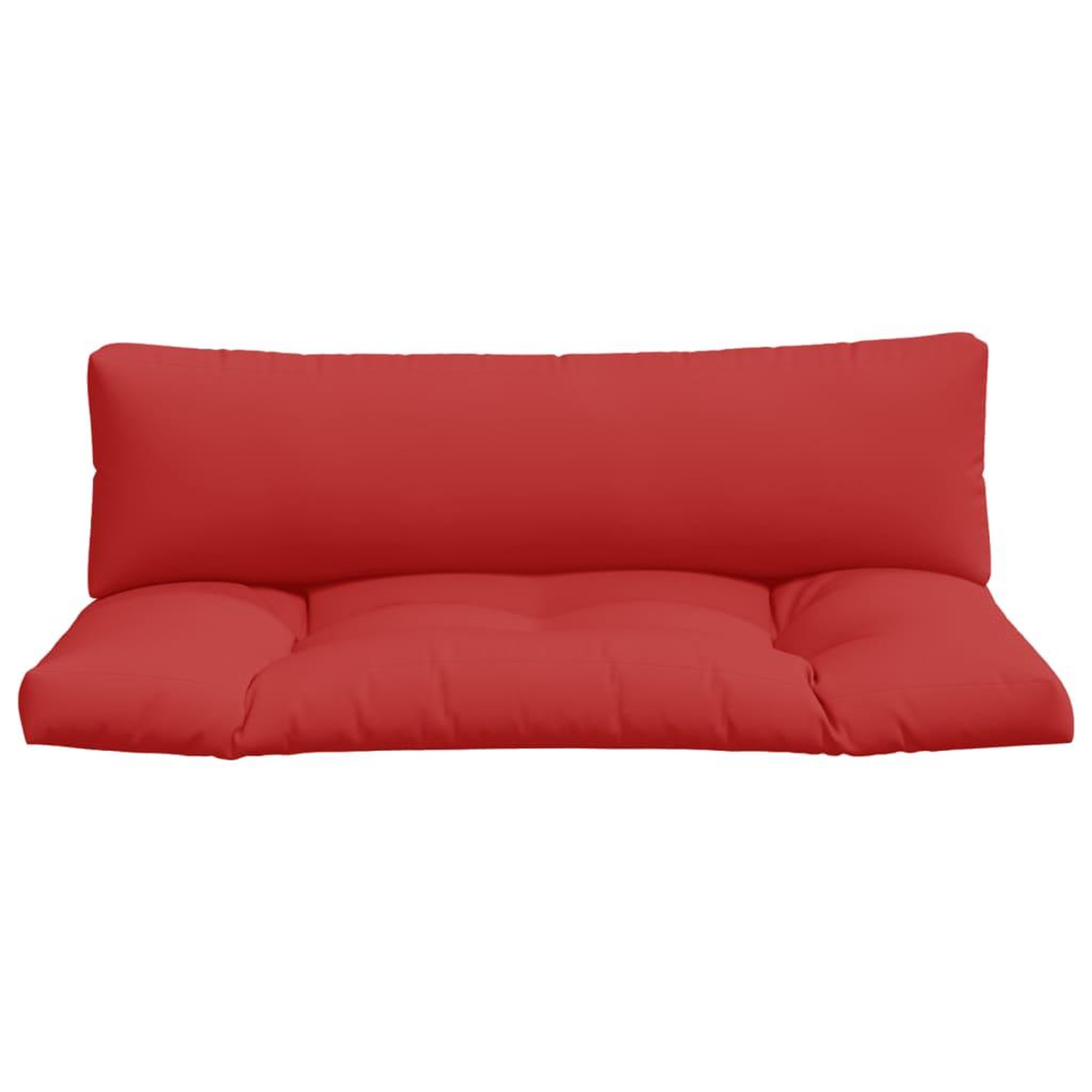Voir la diapositive 4 : VIDAXL Coussins de palette lot de 2 rouge tissu