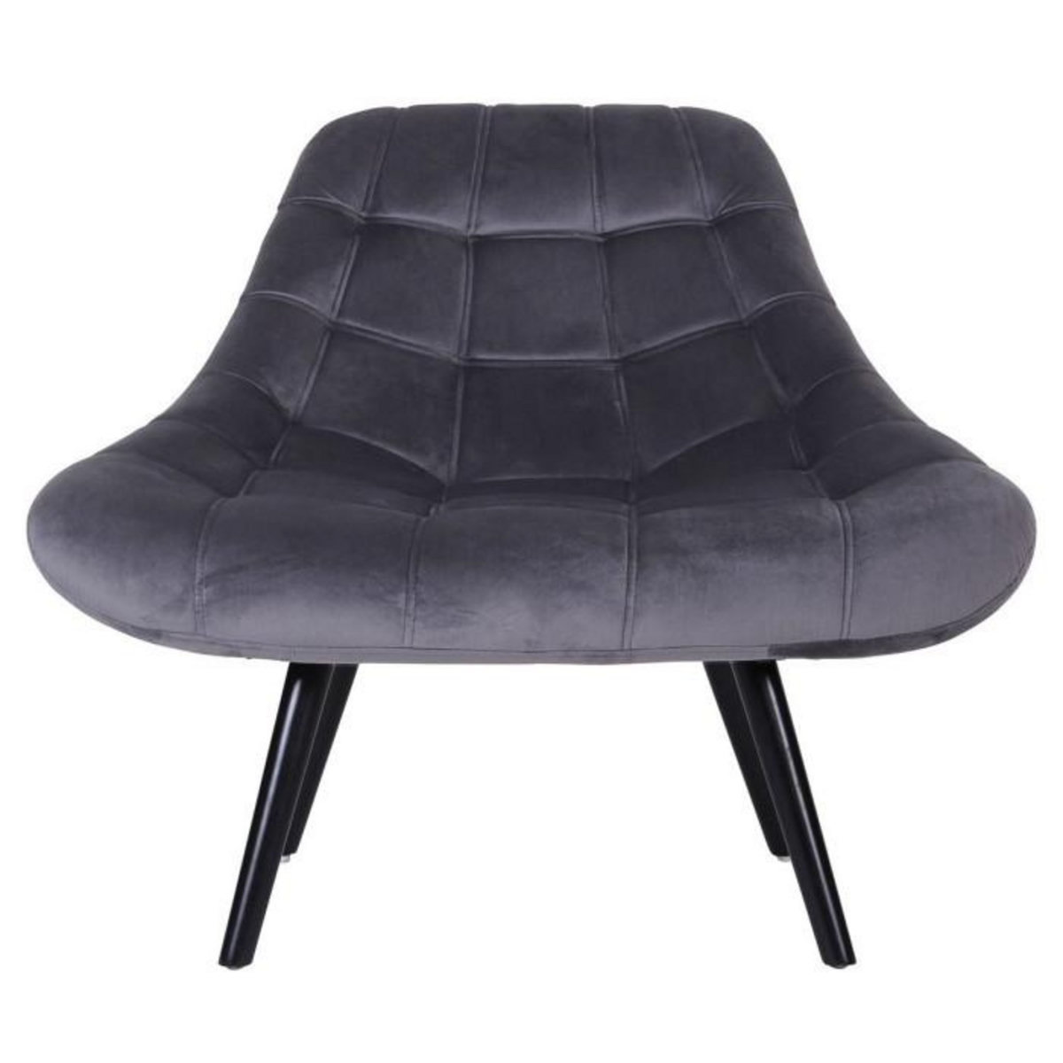 Paris Prix Fauteuil Scandinave en Velours  Johan  102cm Gris