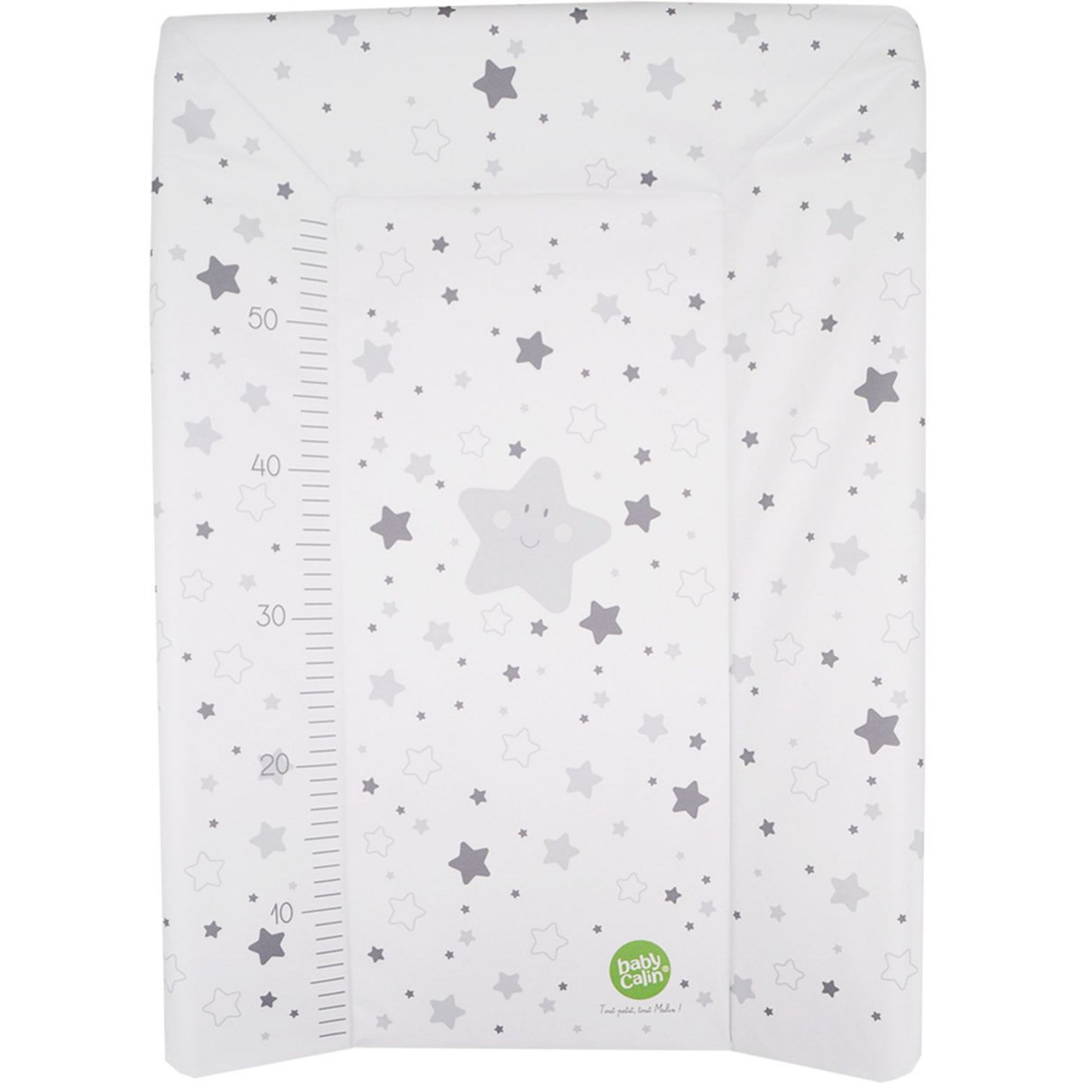 Babycalin Matelas à langer Luxe 50x70cm ETOILE GRIS CLAIR