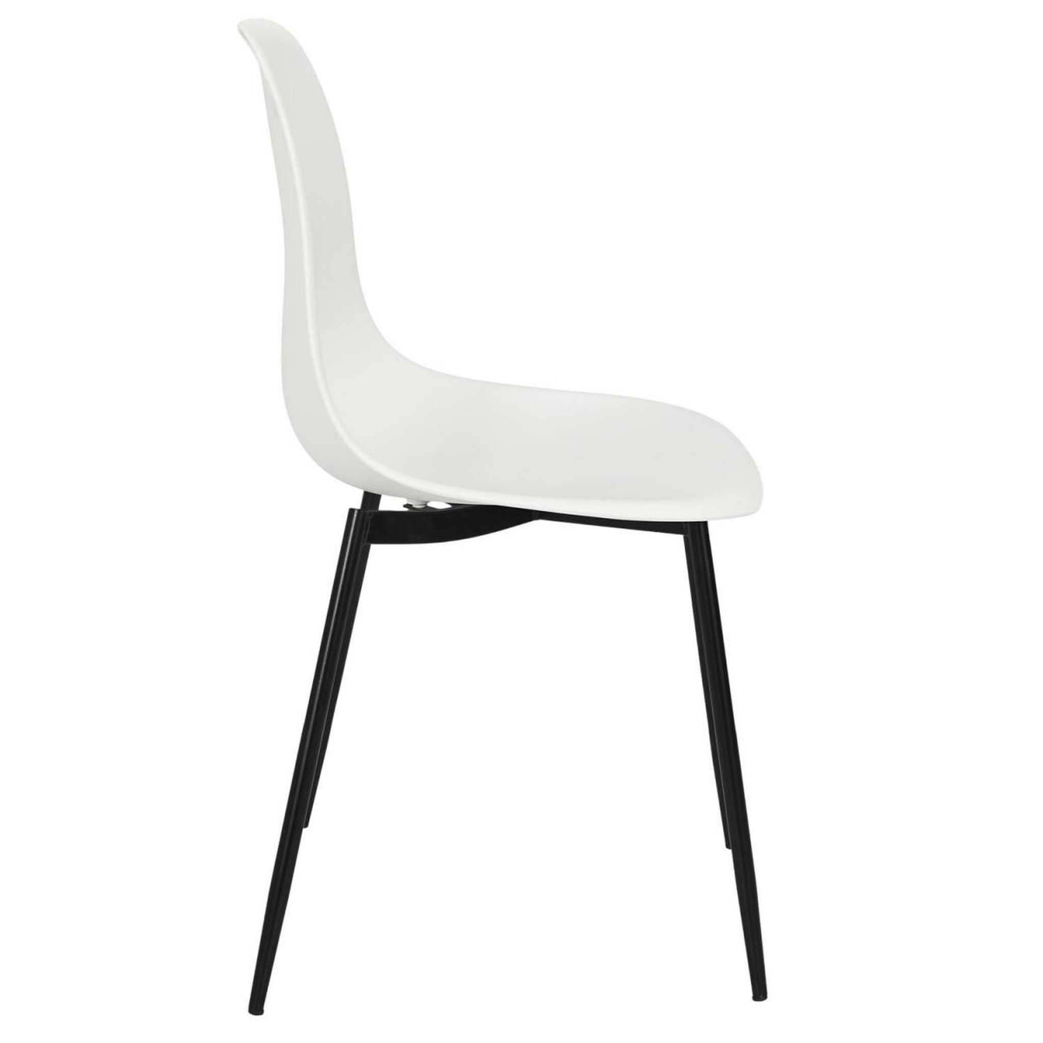 Voir la diapositive 4 : The Home Deco Factory Lot de 6 chaises  gustav  87cm blanc
