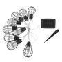 Voir la diapositive 1 : Lumisky Guirlande cage 10 ampoules KENY Noir Acier 3.90M