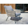 Voir la diapositive 7 : DCB GARDEN Salon bas de jardin en corde tissé taupe et anthracite  4 places CAPRI