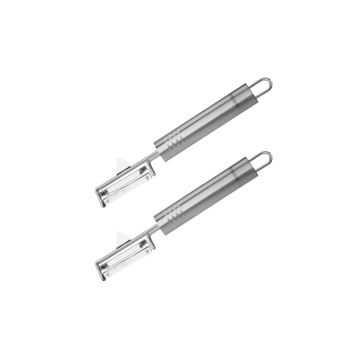 Fackelmann Lot de 2 éplucheur à légumes inox 19 cm Fackelmann Ovale