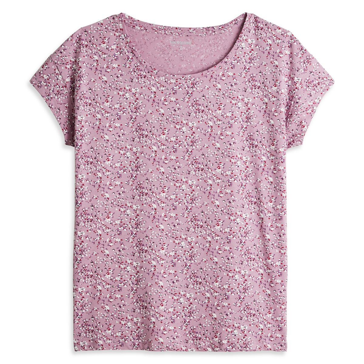 INEXTENSO T-shirt manche courte parme fantaisie femme