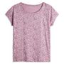 Voir la diapositive 3 : INEXTENSO T-shirt manche courte parme fantaisie femme