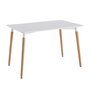 Voir la diapositive 1 : Paris Prix Table de Repas Scandinave  Wyoming  115cm Blanc