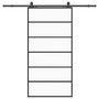 Voir la diapositive 2 : VIDAXL Porte coulissante kit de quincaillerie noir 102x205cm verre ESG
