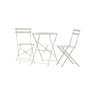 Voir la diapositive 5 : Paris Prix Ensemble Table de Jardin & 2 Chaises  Tao  71cm Beige