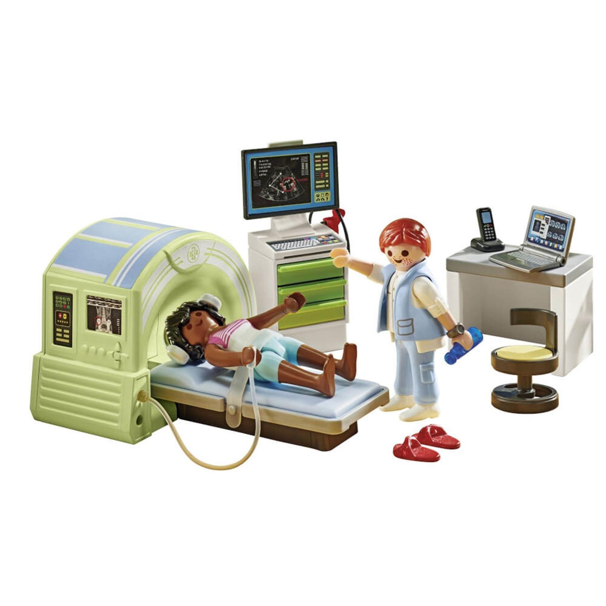 Voir la diapositive 2 : PLAYMOBIL Action Heroes Scanner médical avec patiente