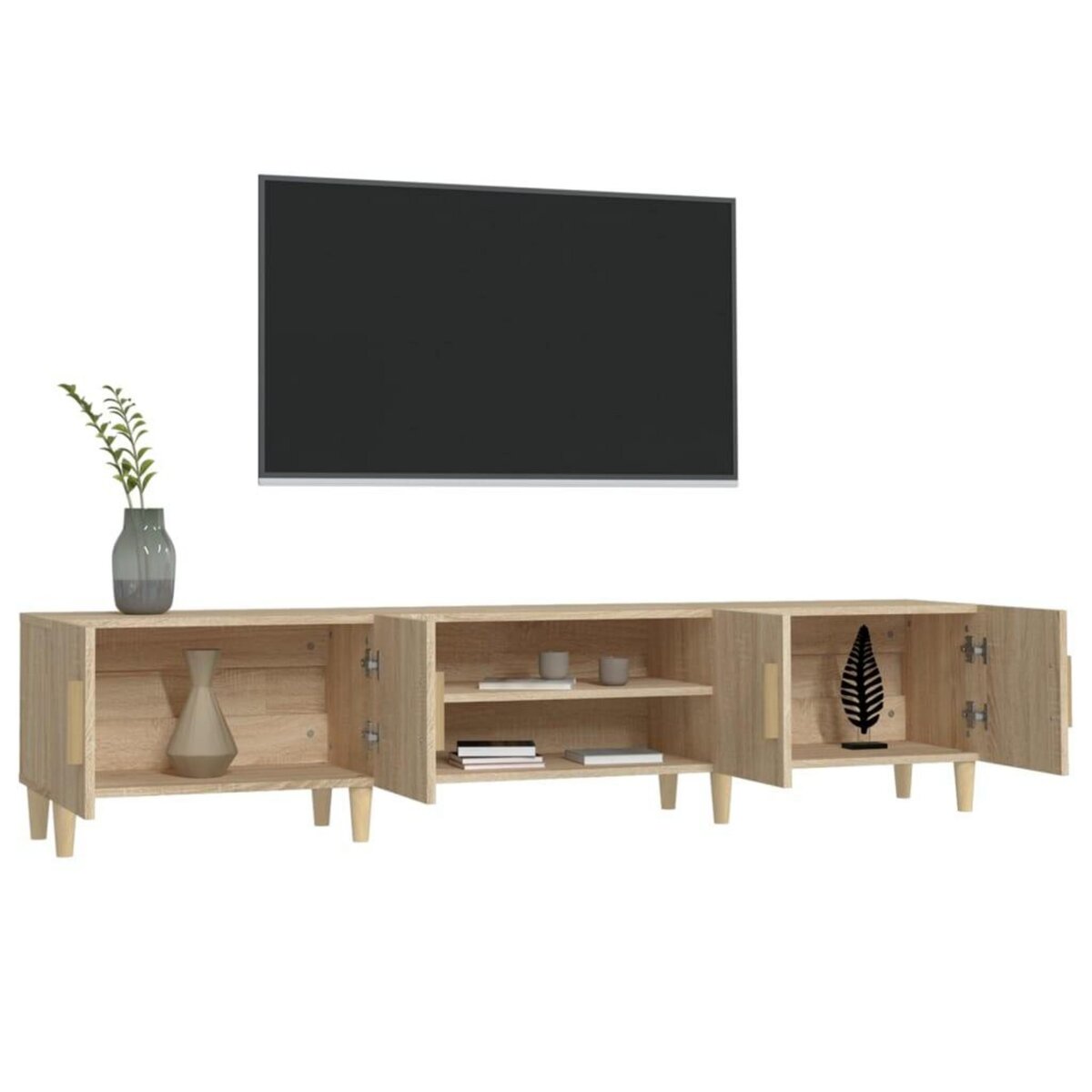 VIDAXL Meubles TV chene sonoma 180x31,5x40 cm bois d'ingenierie