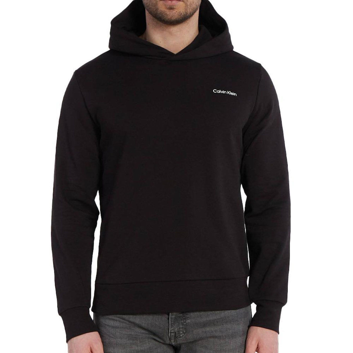 CALVIN KLEIN JEANS Sweat à Capuche Noir Homme Calvin Klein Jeans Angled