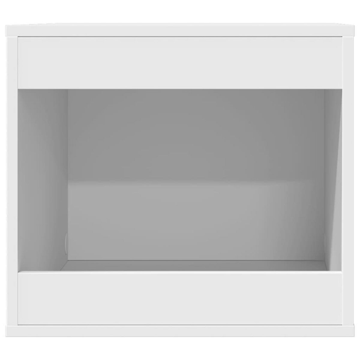 VIDAXL Meuble de bac a litiere pour chat blanc bois d'ingenierie