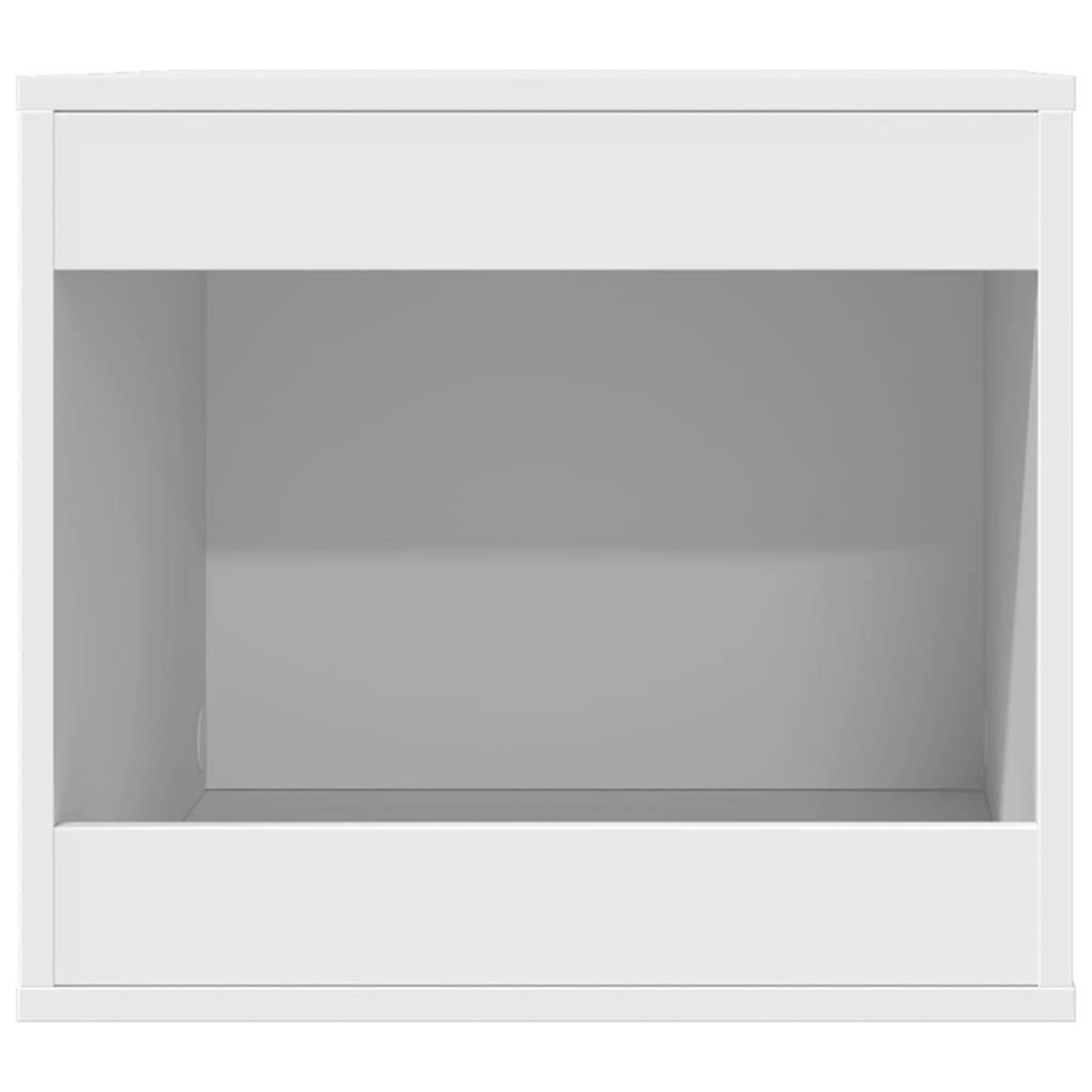 VIDAXL Meuble de bac a litiere pour chat blanc bois d'ingenierie