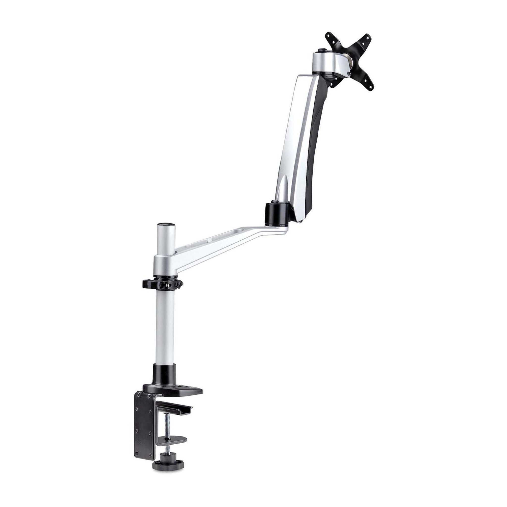 Voir la diapositive 3 : Startech Startech.com support de bureau pour écran 27  16:9 ou 30  21:9 ultrawide, vesa 75x75/100x100, bras articulé réglable sans outils, pince en c/passe-fil, bras pour moniteur assisté par ressort