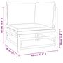 Voir la diapositive 6 : VIDAXL Canape d'angle de jardin avec coussins vert bambou