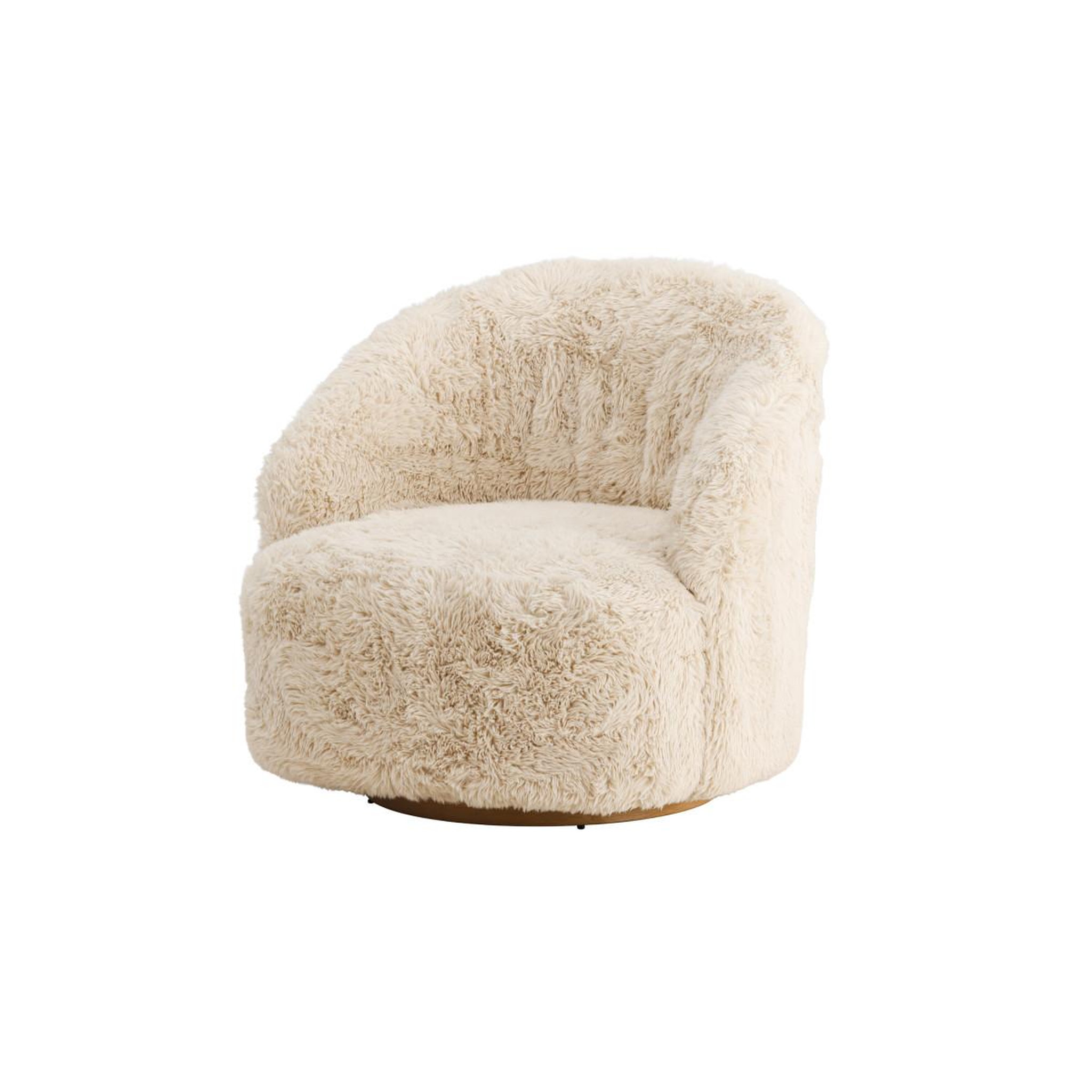 Voir la diapositive 5 : Paris Prix Fauteuil imitation fourrure  astru  75cm beige