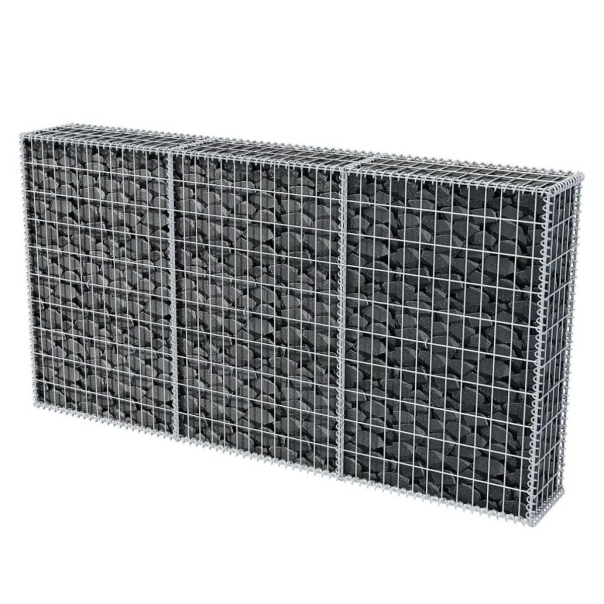 VIDAXL Panier de gabion Acier galvanise 200x30x100 cm
