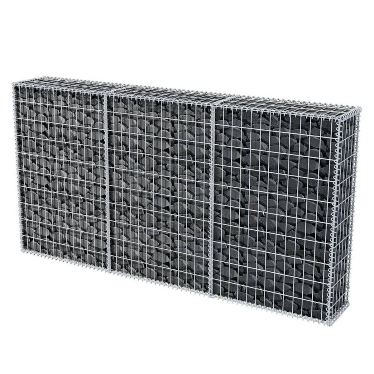 VIDAXL Panier de gabion Acier galvanise 200x30x100 cm