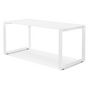 Voir la diapositive 4 : Paris Prix Bureau Design en Verre  Abigano  160cm Blanc