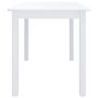 Voir la diapositive 4 : VIDAXL Table a manger Blanc 114x71x75 cm Bois d'hevea massif