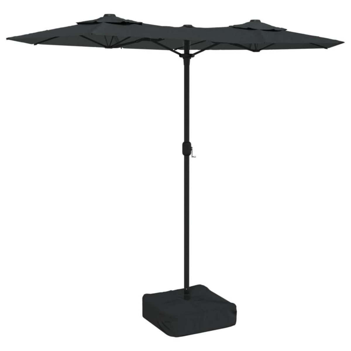 VIDAXL Parasol de jardin a double tete anthracite 316x240 cm