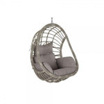 MARKET24 Fauteuil de jardin suspendu DKD Home Decor 90 x 70 x 110 cm Gris rotin synthétique Aluminium (92 x 70 x 113 cm)