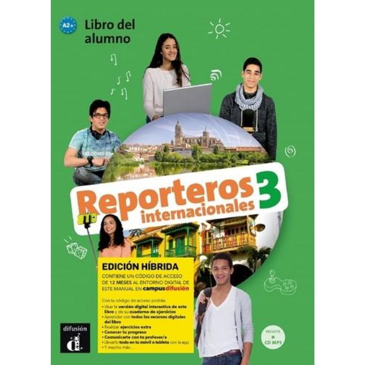 REPORTEROS INTERNACIONALES 3 - LIVRE DE L'ELEVE - ED. HYBRIDE , Collectif