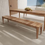 Voir la diapositive 2 : Rendez vous déco Banc de jardin en bois de teck recyclé 5 personnes-Nonza