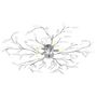 Voir la diapositive 2 : VIDAXL Plafonnier a bras feuille en cristal acrylique 5 ampoules E14