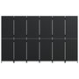Voir la diapositive 5 : VIDAXL Cloison de separation 6 panneaux noir resine tressee