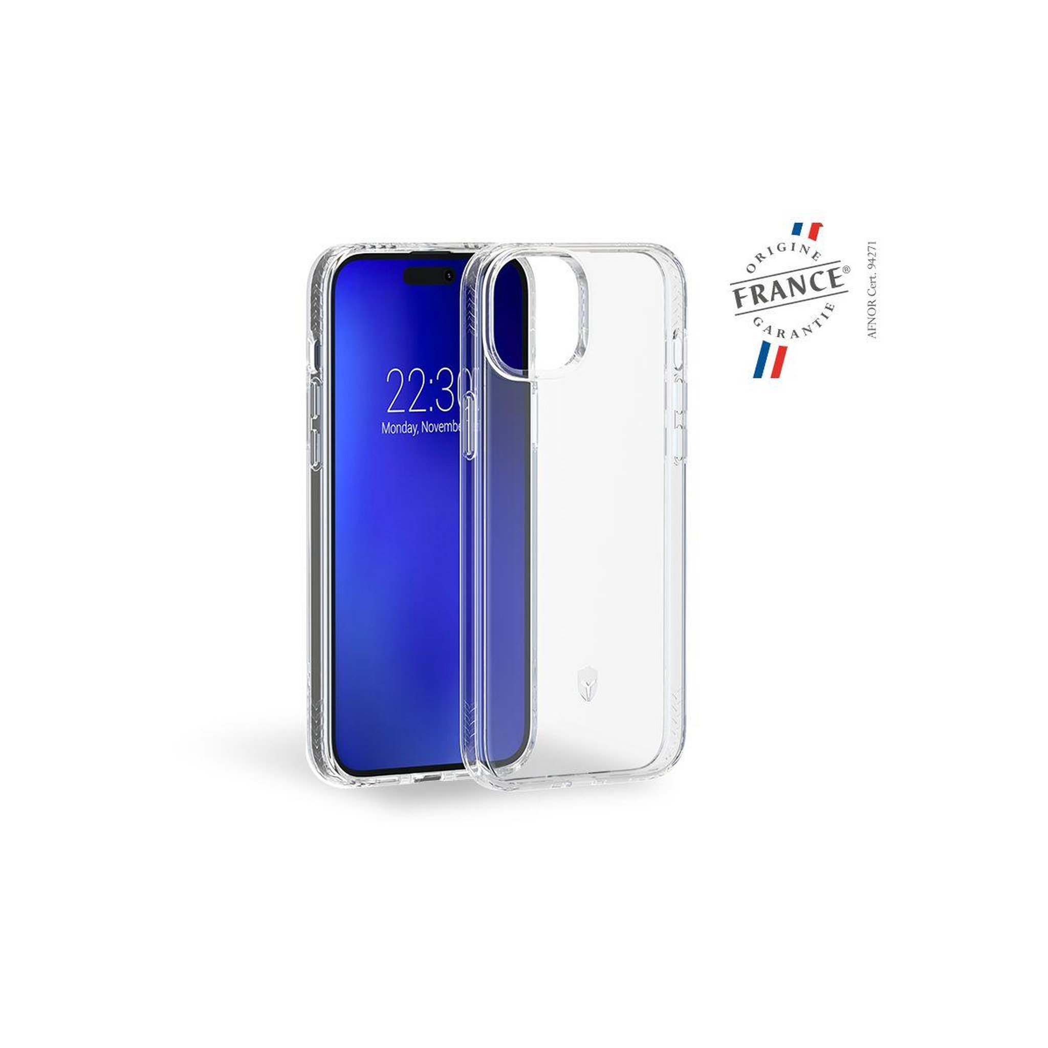 FORCE CASE Coque iPhone 15 Plus Transparent pulse
