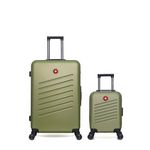 SWISS KOPPER SWISS KOPPER - LOT DE 2 - Valises grand format et cabine XXS ZURICH. Coloris disponibles : Beige, Bleu, Gris, Rose, Vert, Noir