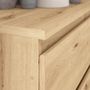 Voir la diapositive 6 : MARKET24 Commode CHELSEA 6 tiroirs - L 154 cm x P 42,2 x H 79,9 - Décor chene artisan