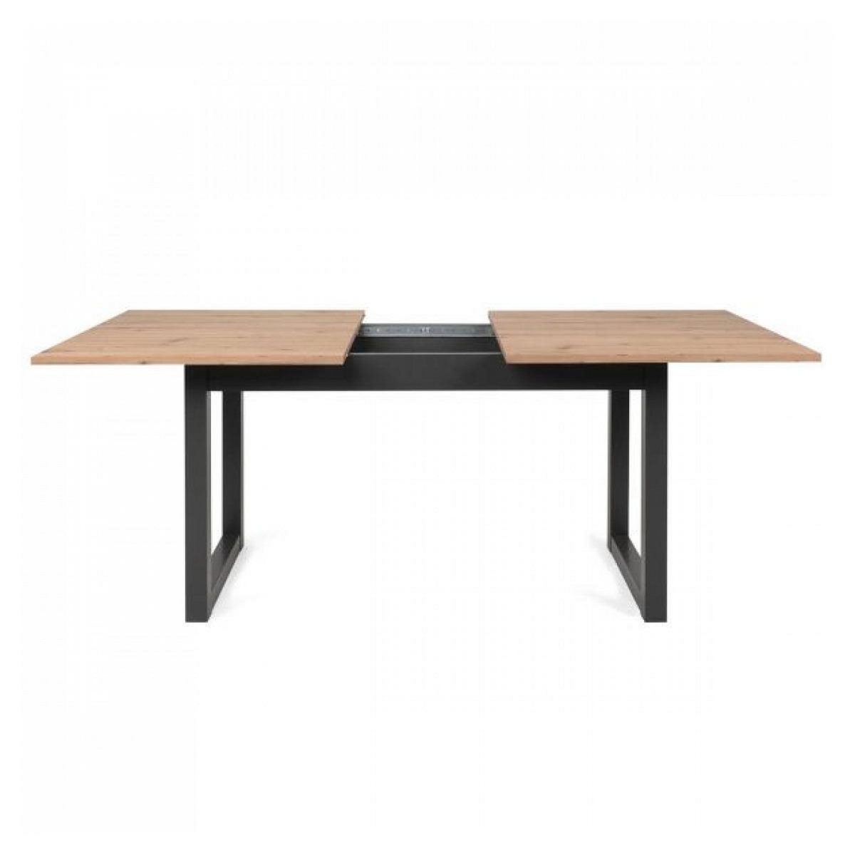 HomeStyle4U Table Extensible en Bois au Style Industriel pour Dîner en Famille