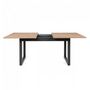 Voir la diapositive 2 : HomeStyle4U Table Extensible en Bois au Style Industriel pour Dîner en Famille